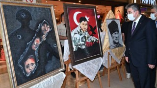 15 Temmuz anısına Resim sergisi açıldı