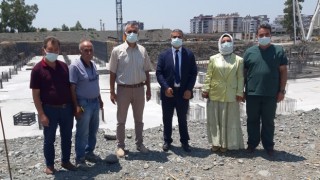 Dr. Öznavruz, Düziçi Devlet Hastanesi inşaatını inceledi