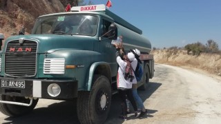 AFAD gönüllüleri yangın bölgesinde
