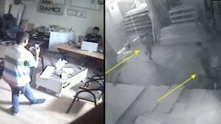 Hırsızlık için girdiler, alarm çalınca kaçtılar