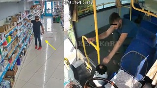 İşyerlerinden ve halk otobüsündeki hırsızlık anı kameralarda