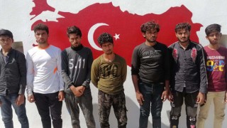 Osmaniye’de, arazide yürüyerek ilerleyen 7 düzensiz göçmen yakalandı