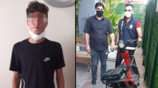 Çaldığı elektrikli bisikletle birlikte yakalandı