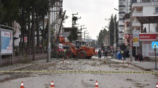 Fırtına sonrası temizlik çalışması yapıldı