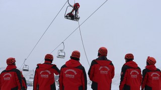 Kahramanmaraş kayak merkezinde ”arama ve kurtarma” tatbikatı yapıldı