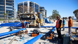 Antalya’da Konyaaltı Sahili çevre düzenleme çalışmaları sürdürülüyor