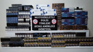 Hatay’da otomobilde 2 bin 573 paket sigara ele geçirildi