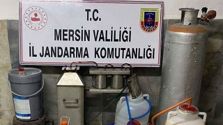 Mersin’de 150 litre sahte içki ele geçirildi