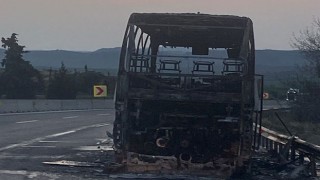 Adana’da yolcu otobüsünde çıkan yangın söndürüldü