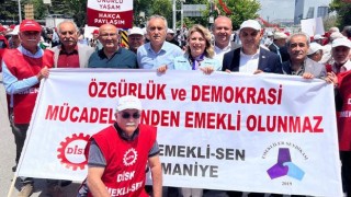 Emekli Mitingine Osmaniyeli Emeklilerde Katıldı