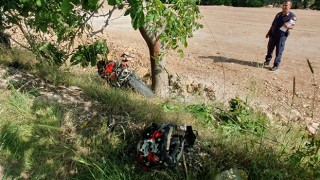 Burdur’da şarampole devrilen motosikletin sürücüsü öldü