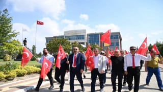 OKÜ’de "15 Temmuz Şehitleri Anma Yürüyüşü" Yapıldı