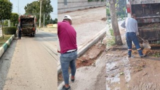 Osmaniye'de belediye fırtına ve yağış sonrası temizlik yaptı