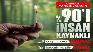 Tarım ve Orman Müdürlüğünden Uyarı: “Yangınların %90’ı İnsan Kaynaklı”