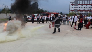 Hastanede Yangın Tatbikatı: Can ve Mal Kaybını Önlemek İçin Eğitim Verildi