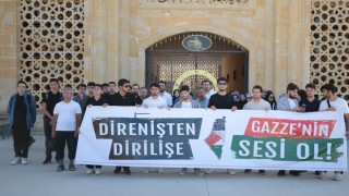 Antalya’da TÜGVA İl Temsilciliği İsrail’in Filistin’e yönelik saldırılarını protesto etti