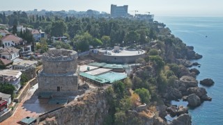 Antalya’daki tarihi ”Hıdırlık Kulesi Seyir Terası” projesinde sona yaklaşıldı