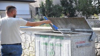 Osmaniye Belediyesi'nden Çöp Konteynerlerine Yenilik ve Dezenfekte