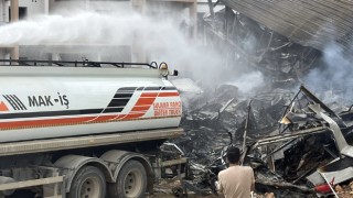 Hatay’da şantiyedeki konteynerde çıkan yangın söndürüldü