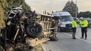 Kahramanmaraş’ta iki minibüsün çarpıştığı kazada 1 kişi yaralandı