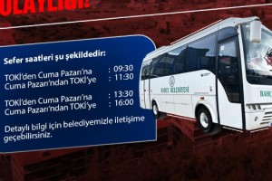 Bahçe Belediyesi’nden TOKİ Konutlarına Ücretsiz Ulaşım Hizmeti Başladı