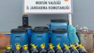 Mersin’de 420 litre sahte içki ele geçirildi