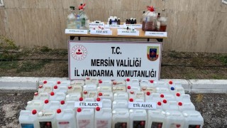 Mersin’de 540 litre sahte içki ele geçirildi