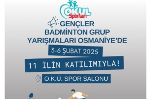 Osmaniye, Badminton Müsabakalarına Ev Sahipliği Yapacak