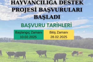 Osmaniye’de "Kırsalda Bereket Hayvancılığa Destek Projesi" Başvuruları Başladı