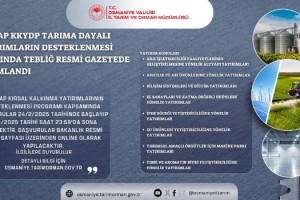 Tarımsal Yatırımlara %50 Hibe Desteği! Başvurular Başladı