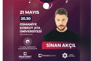 Sinan Akçıl 21 Mayıs'ta OKÜ Stadyumu'nda Sahne Alacak