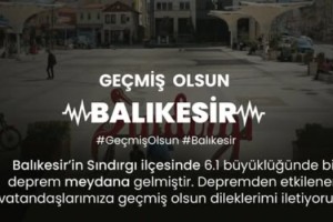 Vali Yılmaz'dan Balıkesir’e geçmiş olsun mesajı