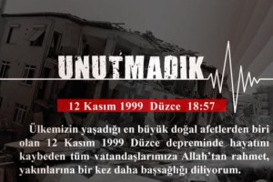 Erdinç Yılmaz: “Düzce Depremi’ni Unutmadık”