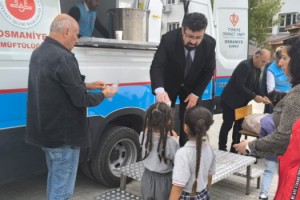 Köy Okulunda Sıcak Çorba Dağıtıldı