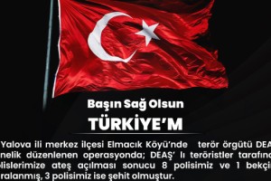 Osmaniye Valisi Dr. Erdinç Yılmaz’dan Şehit Polisler İçin Taziye