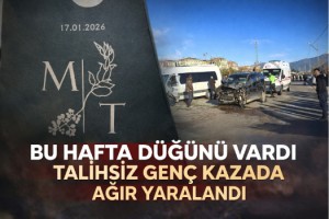 Toprakkale'de Düğün Hazırlığı Yapan Genç Kazada Ağır Yaralandı