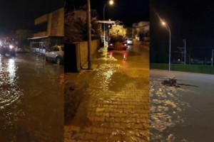 Toprakkale’de Sağanak Sele Döndü: Mahalleleri Sel Bastı