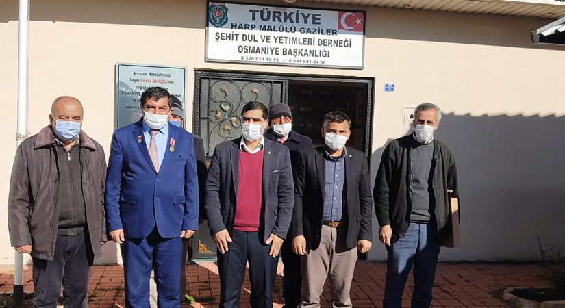 HüdaPar’dan, Gaziler ve Şehit aileleri derneğine ziyaret