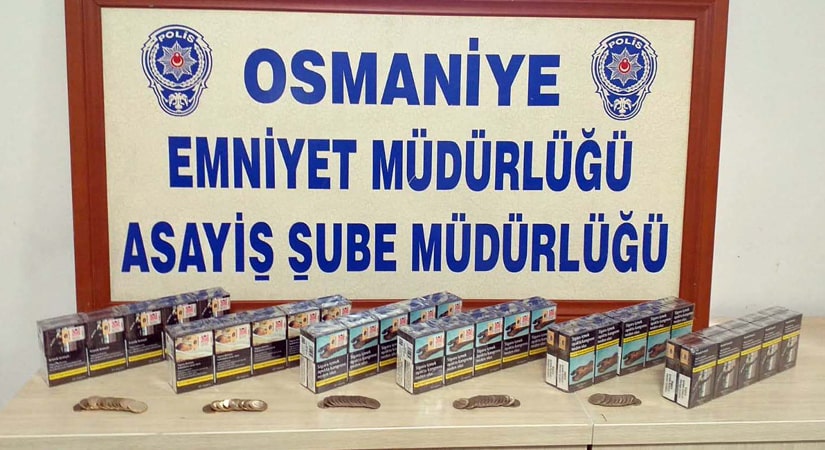 Çaldığı sigaraları saklayan şüpheli yakalandı