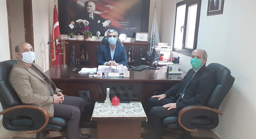 Hastane Başhekimi Erol ve Müdürü Şahin’e ziyaret