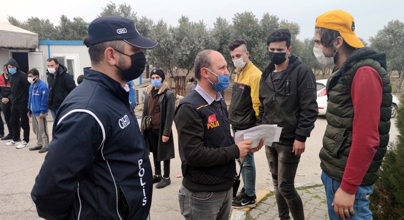 Yurda kaçak yollarla giren 10 Suriyeli yakalandı