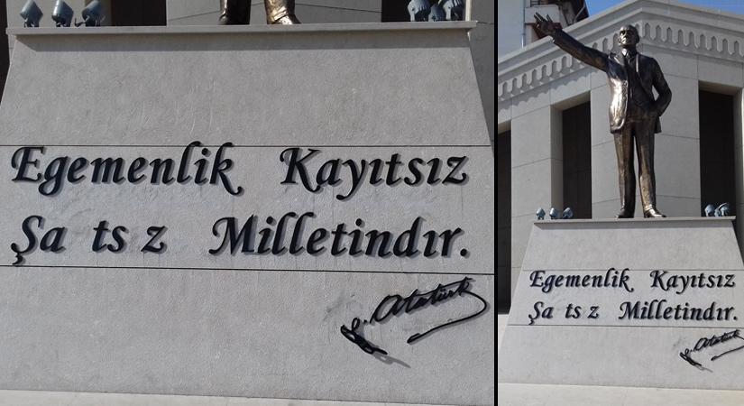 Atatürk’ün sözü ‘tahrip’ mi edildi!?