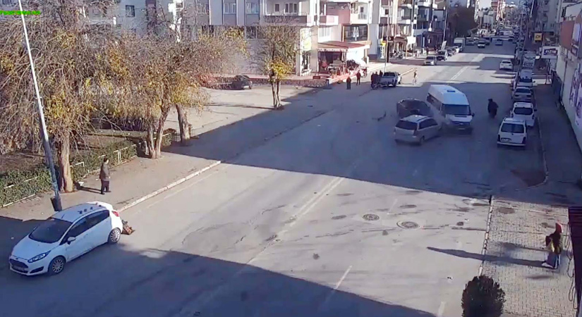 Trafik kazaları Güvenlik kameralarında