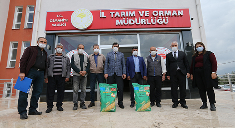 Çiftçilere silajlık mısır tohumu dağıtıldı