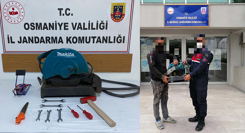 İşyerinden demir kesme makinesi çalan şüpheli yakalandı