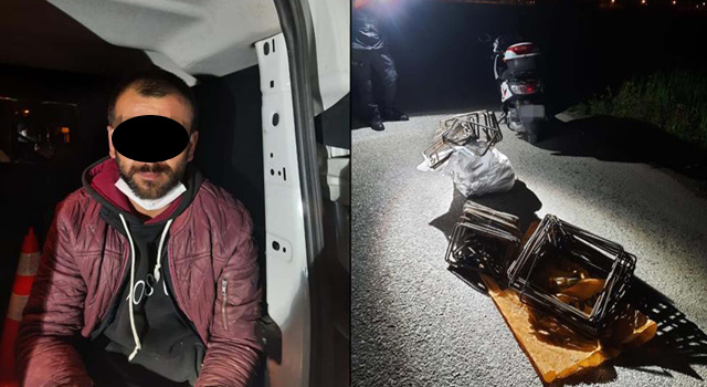 Polisten kaçan motosikletli hırsız, kovalamaca sonucu yakalandı