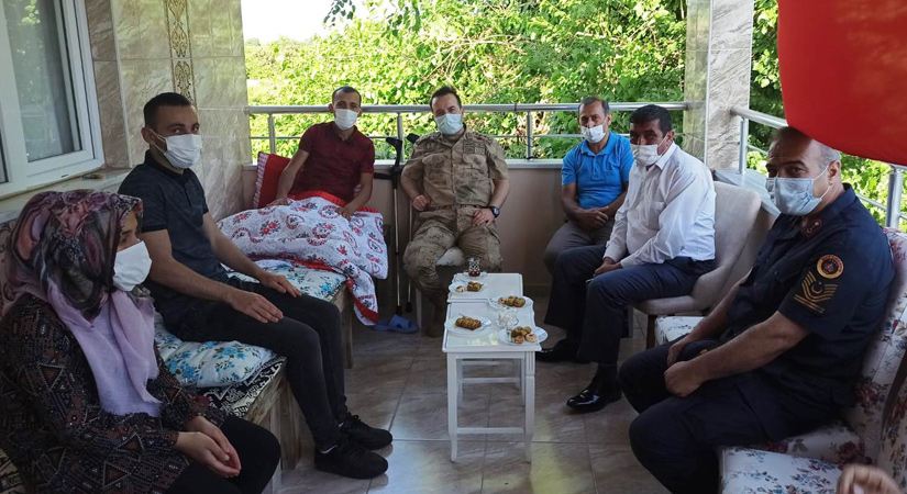 Osmaniye İl Jandarma Komutanı’ndan Irak Gazilerine ziyaret