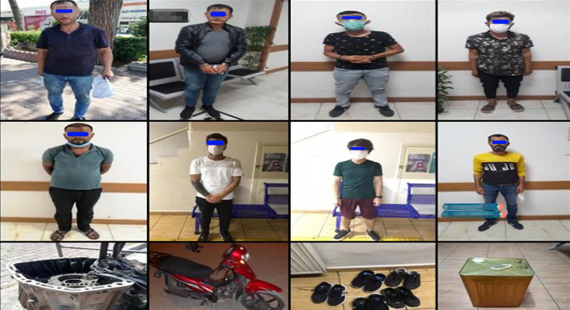 Hırsızlık Büro ekipleri, 8 şüpheliyi yakaladı