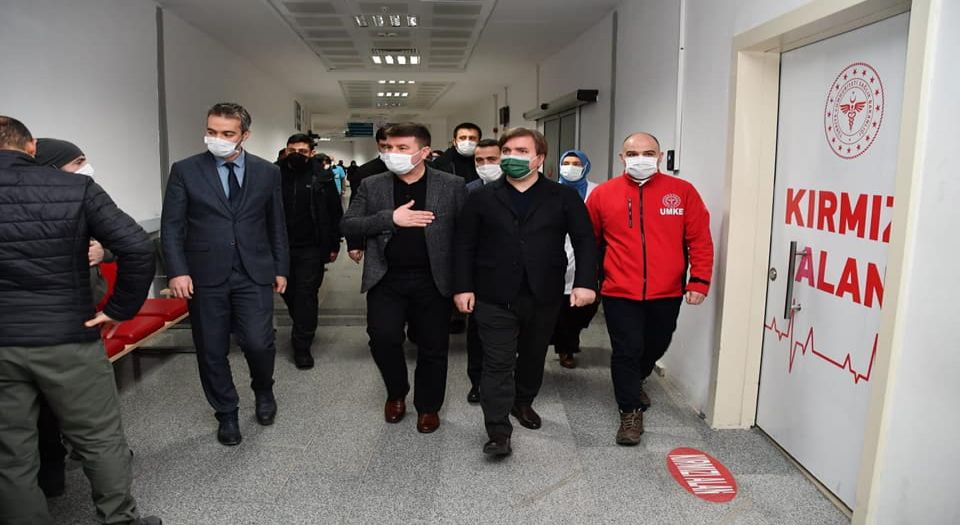 Aydoğdu ve Dinçer'den ASÜ Hastanesi'ne çıkarma